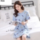 Bộ đồ ngủ mùa hè nữ sinh Han phiên bản dễ thương loose-code mùa hè ngắn tay bộ đồ ngủ cotton.