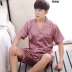 Summer pajamamen 18 mens lụa quần short ngắn tay 13 thanh thiếu niên 15 học sinh trung học cơ sở 16 chàng trai 14 tuổi. 