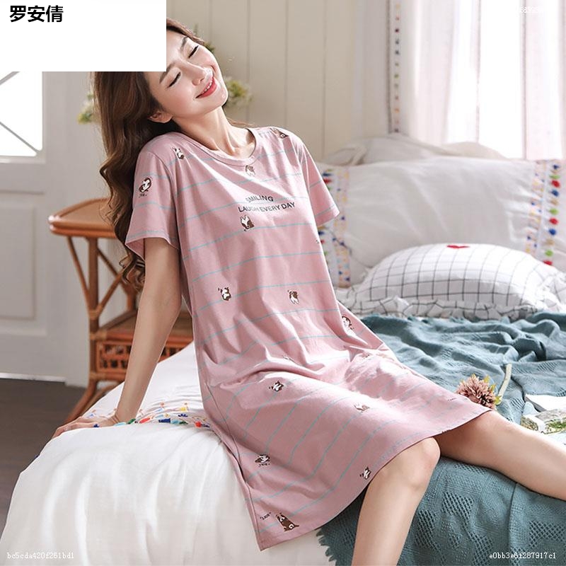 . Mẹ jumpsuit nhà rộng nửa tay áo womens jumpsuit ngắn tay womens đồ ngủ mất để thêm vào mùa hè.