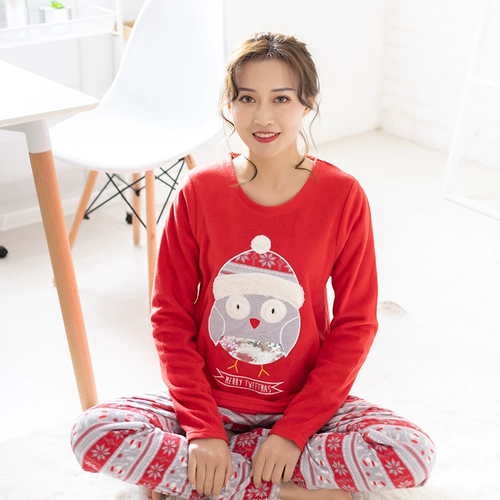 Демисезонная пижама, комплект, круглый воротник, большой размер, свободный крой