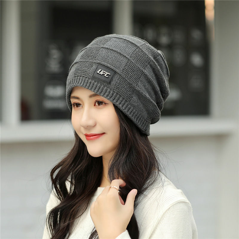 Hat Women Winter Plus Thicken Leather Placid Korean version Tidal Cold Sky Knit Cap Outdoor Ski Hat Protective Ear Cap-Taobao
