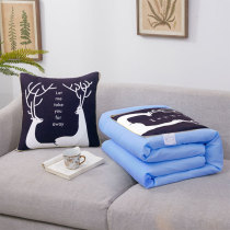 Pillow quilt dual-purpose car office nap artifact two-in-one folding air conditioning quilt warm car supplies