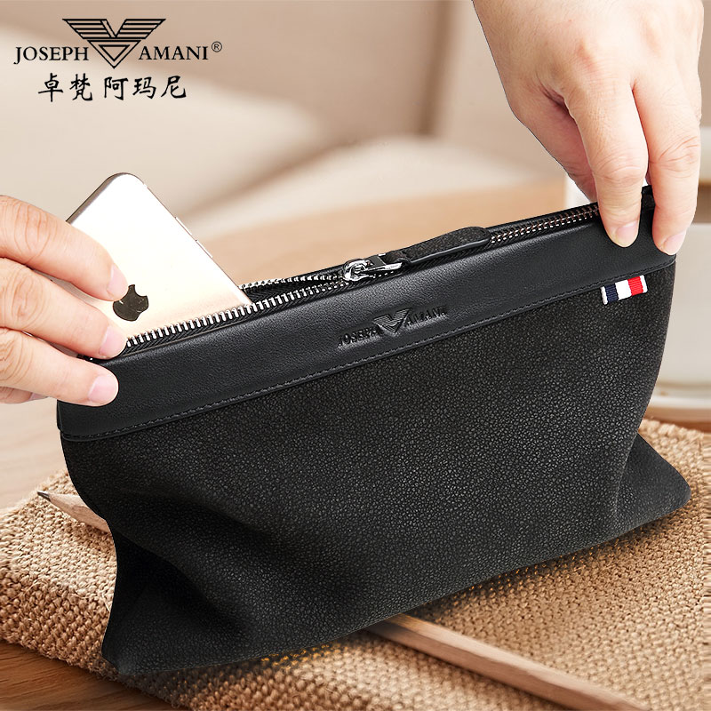 JOSEPH AMANI men's handbag men's leather 2021 new high-end clutch luxury brand men's bag