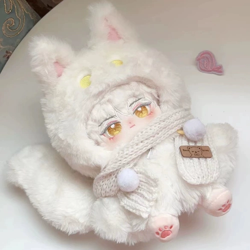 Хлопковая бархатная кукла для одевания, 20см, лиса, детская одежда, подарок на день рождения