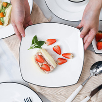 Yitao one pottery net red ins plate creative Nordic breakfast tableware Western plate ceramic steak dinner plate household plate