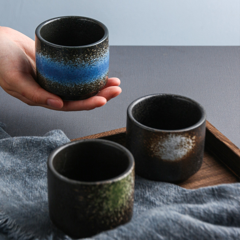 Japanese water cup ceramic restaurant tea cup hotel tableware hotel commercial office Jiangzhong cup casual soup swallow cup