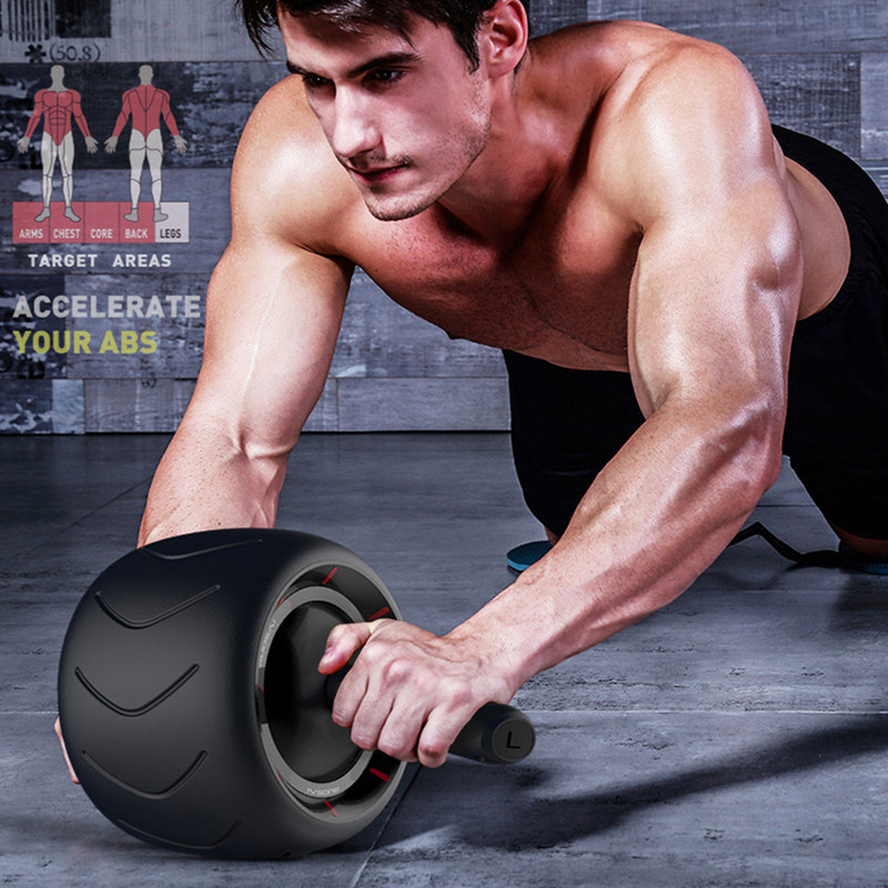 American alves belly wheel giant wheel home silent fitness equipment men and women automatic rebound abdominal muscle training roller