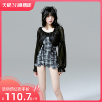 breezeholiday 2022 new swimsuit female bubble hot spring conservatively shade and thin and superior swimsuit