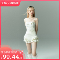 Breezeholiday Swimsuit Womans Conservative cover thin breast gathering hot spring vacation Korean in Swimwear