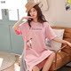 Đơn giản mùa xuân và mùa thu đồ ngủ trăm ngủ váy cô gái tắm jumpsuit mỏng chương trình mẹ và bìa mùa xuân con gái mùa hè chút chất béo.