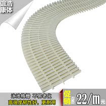 Swimming pool pool grate fish pond overflow ditch cover ABS can turn live three plug non-slip grille channel cover