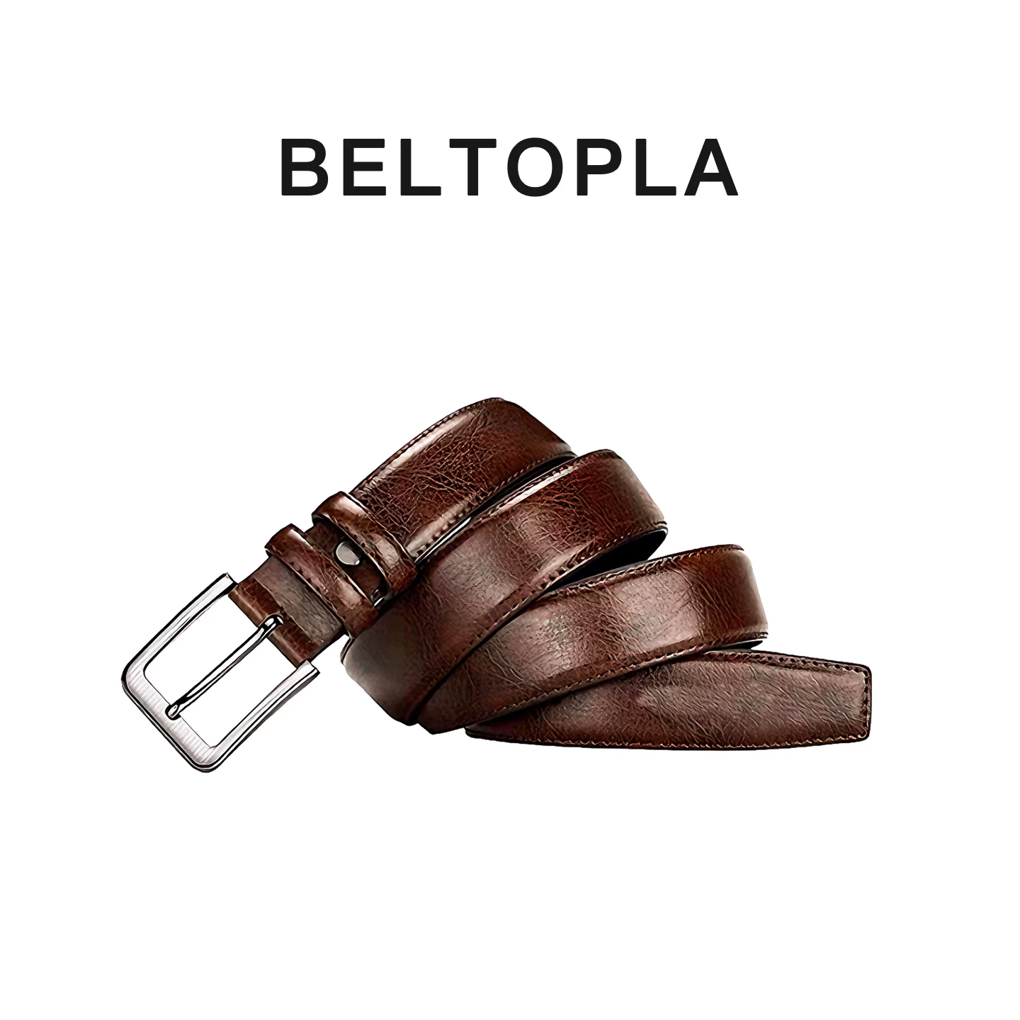 Коричневый ретро ремень BELTOPLA, подлинные джинсы для мужчин и женщин, простой и элегантный дизайн