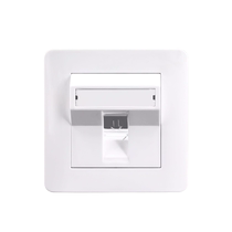 Zuobao Super Category 5 Category 6 Category 6 Gigabit 7 Category 7 10G network module panel British oblique port single and double port RJ45 network cable panel TV SCLC fiber optic computer information panel socket switch