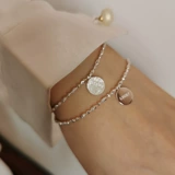 Ретро браслет, модное ожерелье с буквами, аксессуар, в корейском стиле, серебро 925 пробы, простой и элегантный дизайн