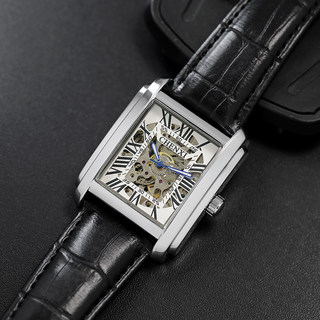 Brand Swiss Watch Men's Mechanical Watch Men's Fully Automatic Waterproof Business Casual Tank Series Square Men's Watch