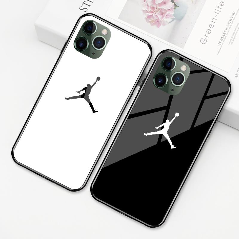 Suitable for iPhone 16 Phone Case Tempered Glass 15Plus Jordan Flyer Apple 14Promax Nba Basketball 13Mini Trendy Men's Style 11 Full-Cover Silicone Anti-Drop Personalized Creative Protective Case Suitable for iPhone 16 Phone Case Tempered Glass 15Plus Jordan Flyer Apple 14Promax Nba Basketball 13Mini Trendy Men's Style 11 Full-Cover Silicone Anti-Drop Personalized Creative Protective Case