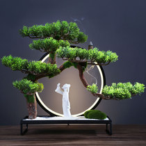 Hidden tea edge creative reverse incense burner lamp ring ceramic Li Bai Chinese Zen home incense burner decoration living room decoration