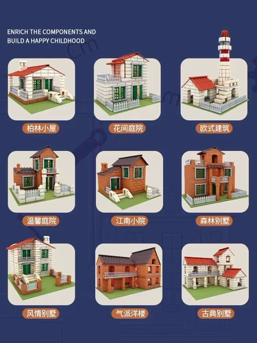 Хижина с глиняной черепицей, конструктор, сделай сам