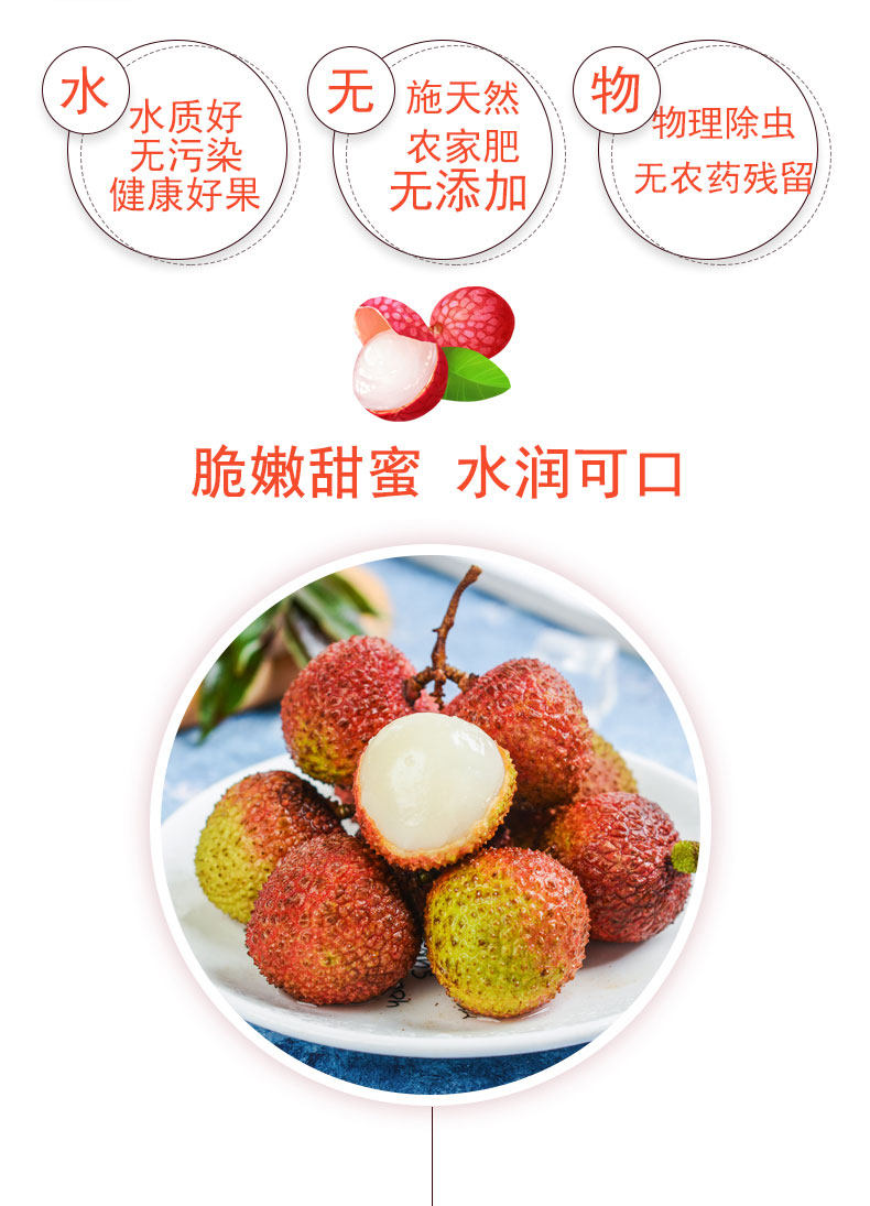 简果社 海南妃子笑荔枝 净重5斤 图5