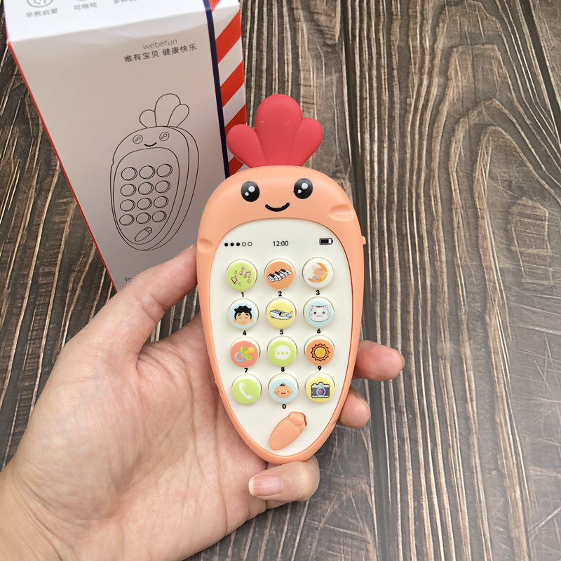 Toy Mobile Phone Baby Bites Buttons Intelligent Simulation Singing Music Male Girl 6-12 Months Baby Boy Puzzle