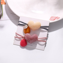 New tie hair rubber band Love temperament Hairband does not hurt hair high elastic durable head rope ins simple forest hair accessories