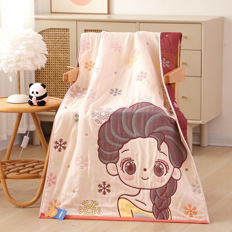 Thickened Bath Towel, Pure Cotton Gauze, Cartoon Style, Household Use, Absorbent, Quick-Drying, Lint-Free, New Style, All-Cotton Large Towel, Bath Wrap