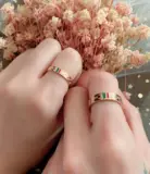 Золотое кольцо из нержавеющей стали подходит для мужчин и женщин для влюбленных, аксессуар, европейский стиль, розовое золото, на указательный палец