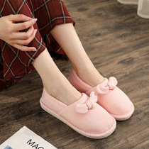 Moon shoes summer thin 78 month 9 indoor non-slip pregnant womens shoes Summer maternal soft bottom postpartum bag with thick bottom