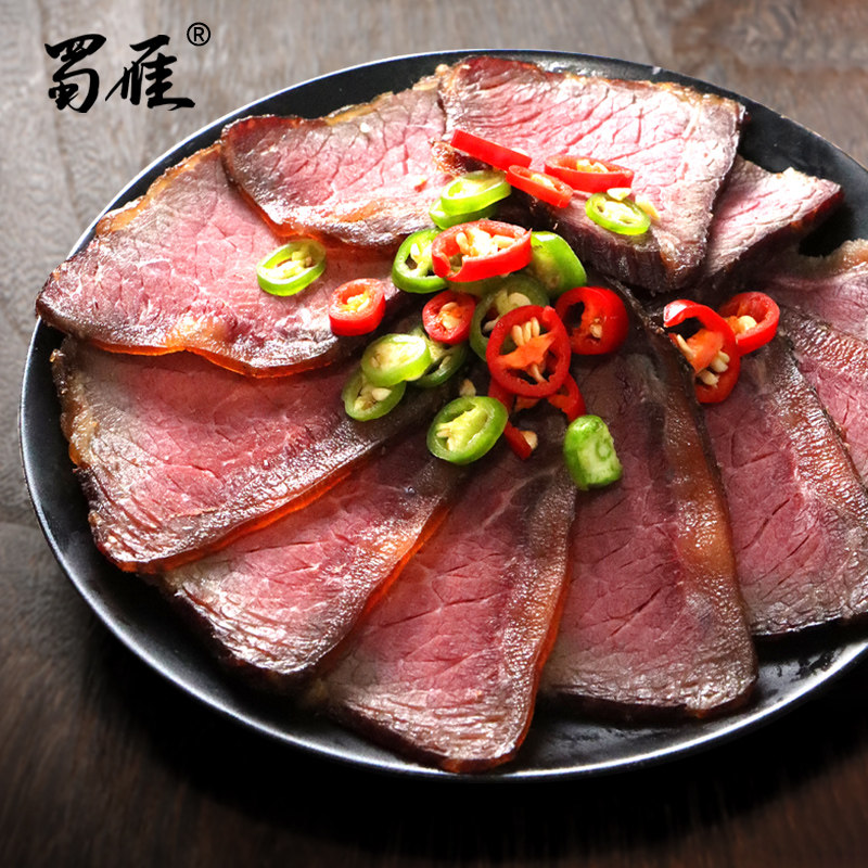 Cured Beef 500g Smoked Cured Meat Authentic Sichuan Tenured farmhouse Homemade Lean Meat Dry Hunan Xiangxi Characteristic Latte