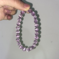 Crystal Beaver Titanium Crystal Honey Wax and Tanyu Pomegranate Stone Morgan Sea Blue Treasure Super Seven Purple Lithium Glow Bracelet Handrow
