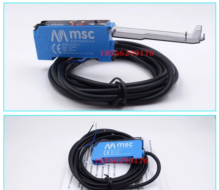 Thương hiệu mới chính hãng Meishi điều khiển MSC-FN11-L MSC-FV11 sợi khuếch đại cảm biến chuyển đổi quang điện màu đỏ cảm biến ánh sáng kawasan module quang trở