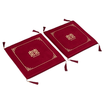 Wedding kneeling mat red pair of kowtow cushions brides tea ceremony change of mouth blessing mat kneeling and worshiping wedding mat supplies collection