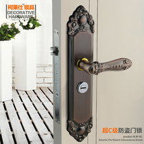 KLS doors anti-theft lock 304 stainless steel entry door lock ultra C class wooden door stainless steel door VF-302 Hongu