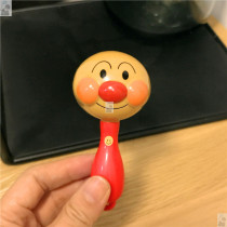 Anpanman newborn baby hand bell Anpanman Anpanman sand hammer soothing toy 0-6 months