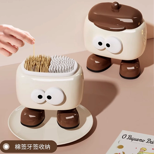 Креативные ватные палочки, зубная нить, домашняя мультяшная высококачественная система хранения для домашнего использования, популярно в интернете