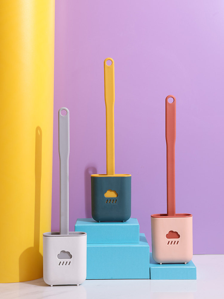 Toilet brush Powder room shelf Bathroom toilet Wall-mounted storage shelf Wall toilet supplies Daquan artifact