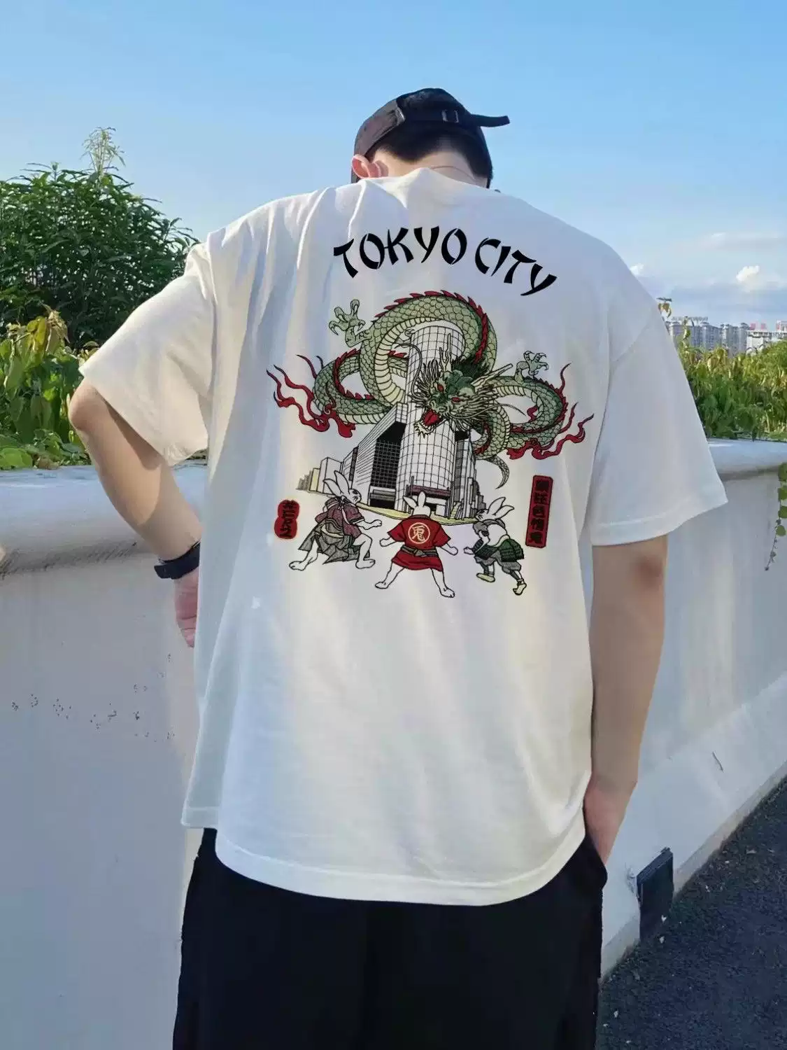 FR2 TOKYO CITY Souvenir Embroidery T-shirt 男女美式短袖T恤