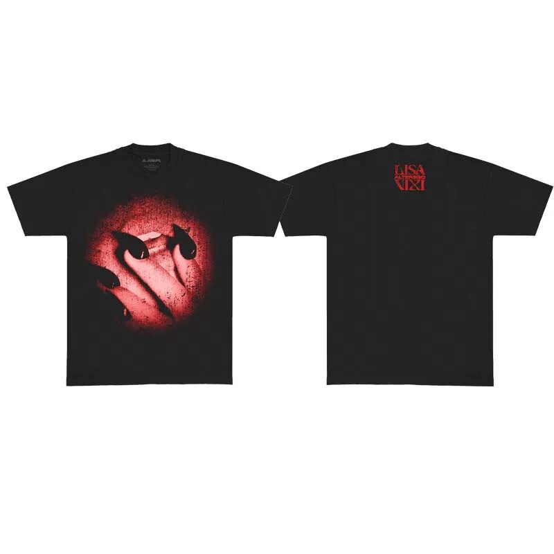 Kk11 Lisa Alterego Pop up Album Merchandise Limited Edition Short-Sleeve T-Shirt Opium Loose-Fitting Undershirt