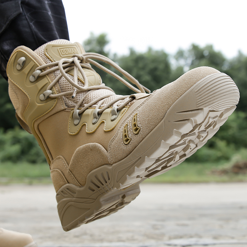 Desert Boots Combat Boots Special Soldiers For Training Boots Male High Cylinder Spider Boots Four Seasons Army Meme Warfare Tactical Boots High Cylinder Boots