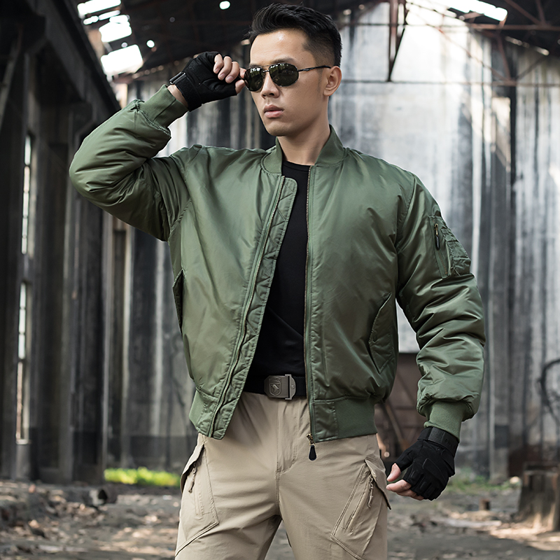Spring and autumn MA1 Winter heat reflection outdoor warm windproof tactical cotton clothing Commuter stormtrooper cotton coat men's jacket