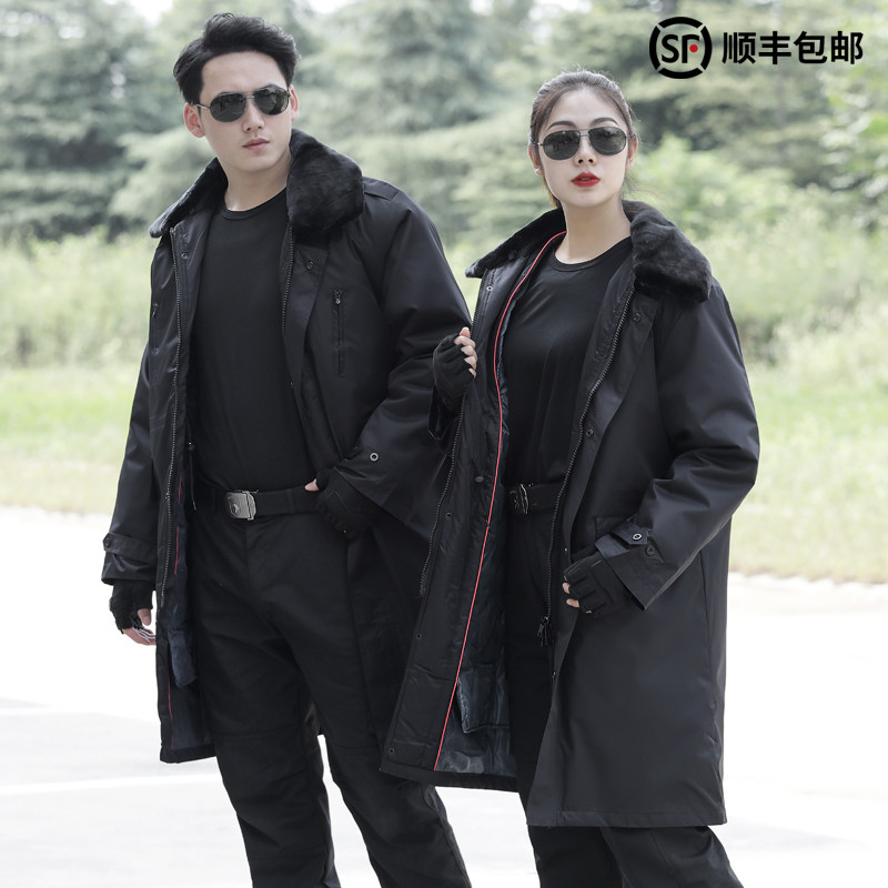 Military cotton coat men's winter thickening medium long version for training military Grand cotton clothes anti-cold and warm cotton clothes labor and cold storage cotton padded jacket