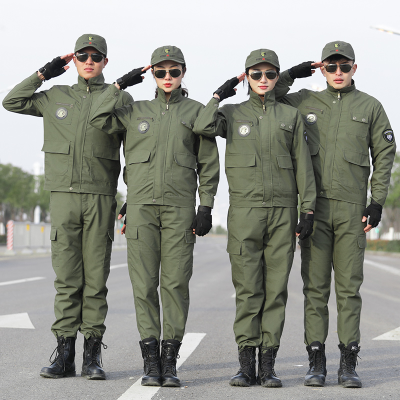 Camouflamed suit men's autumn and winter outdoor abrasion-proof workers' workwear and burn-proof labor workwear work clothes for women