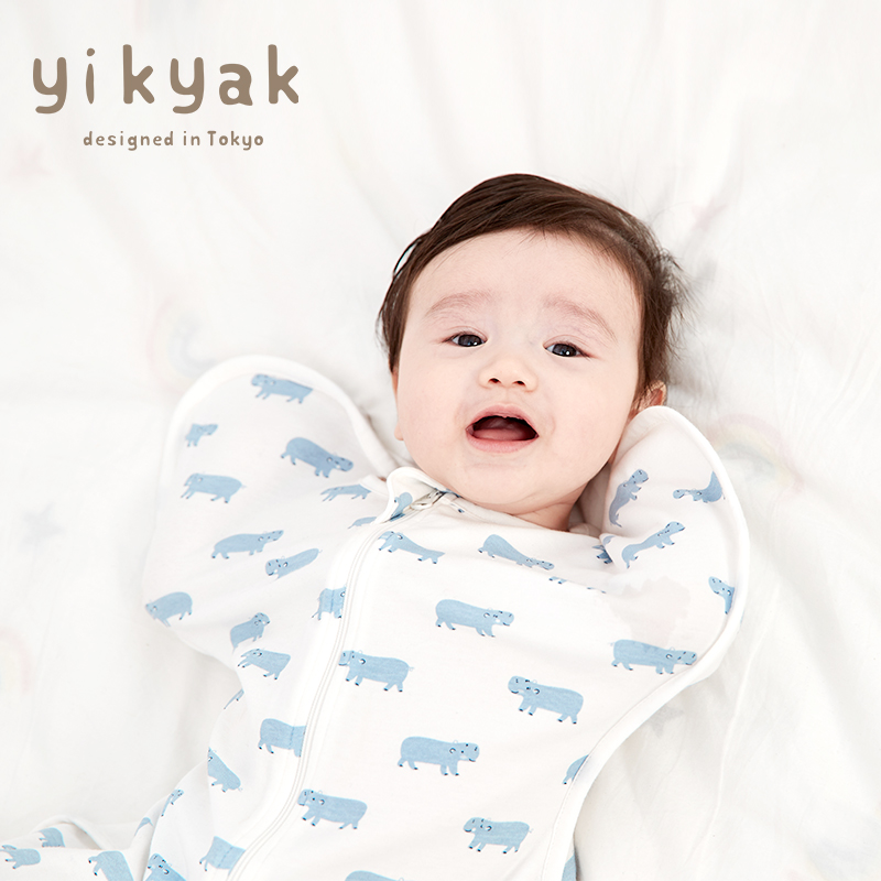 yikyak newborn baby anti-jump swaddling sleeping bag Surrender type baby towel holding quilt autumn and winter four seasons universal