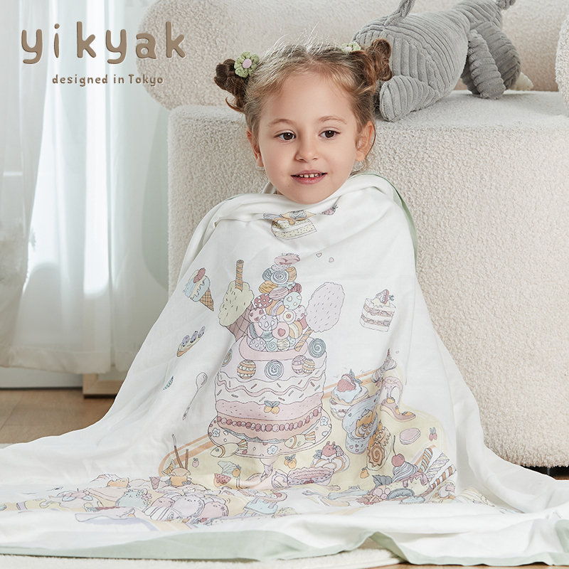 yikyak bamboo fiber gauze cover blanket baby air conditioning blanket bamboo cotton cover quilt ya ya