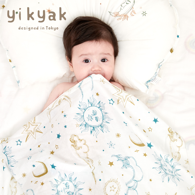 yikyak newborn children bamboo cotton gauze hugging blanket baby generous scarf swaddling towel bamboo fiber baby blanket