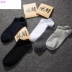 . Socks nam eo ngắn mens bông ngắn miệng vớ hút mồ hôi thấp eo mùa hè thấp giúp thở mùa hè thuyền vớ mỏng chống. 