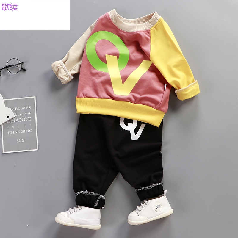 (Quần áo và quần) Baby Boys and Girls Xuân Thu Set 0-6 tuổi trẻ em trẻ sơ sinh mùa thu bảo vệ hai mảnh bộ