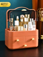 Косметическая настольная коробка для хранения, помада для ухода за кожей, вместительная и большая коробочка для хранения, популярно в интернете