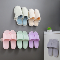 Bathroom trailer rack wall-mounted non-perforated storage artifact toilet toilet stainless steel door rear drain hanger