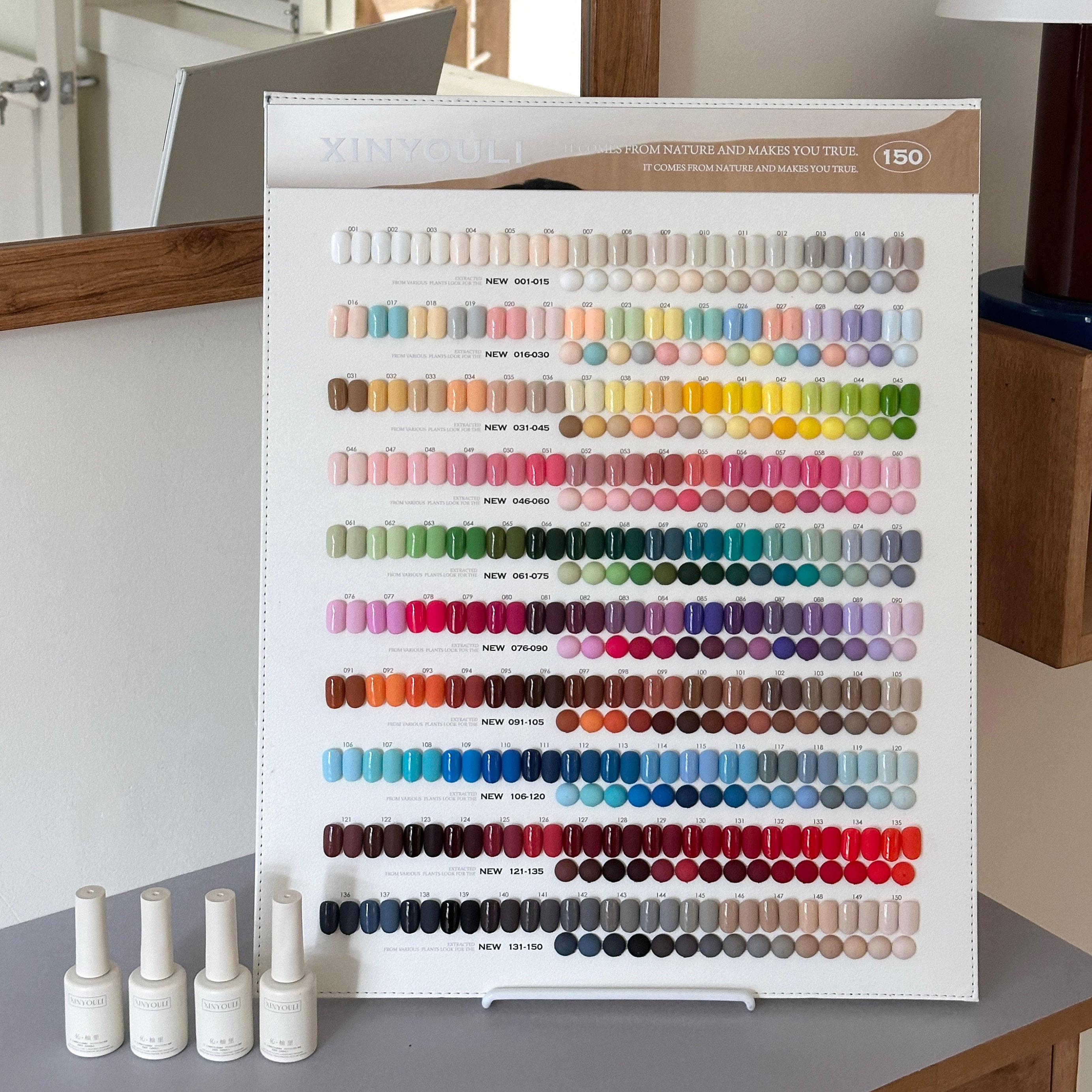 本物のXinyouli 150色 環境に優しい植物由来ジェルネイルポリッシュ 2026 新トレンドカラー ネイルサロン特別セット